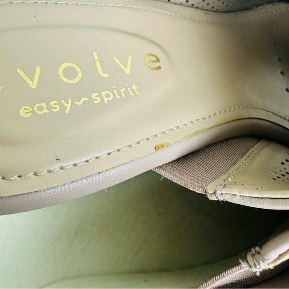 Evolve by Easy Spirit Womens Zooey Leather Wedge Heels Slide Sandal Pink Size 7M - Picture 7 of 11